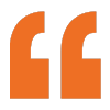 Orange quote icon
